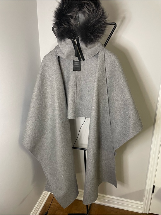 Mackage Jackets & Blazers - Mackage Light Gray Wool Coat with Black Trim